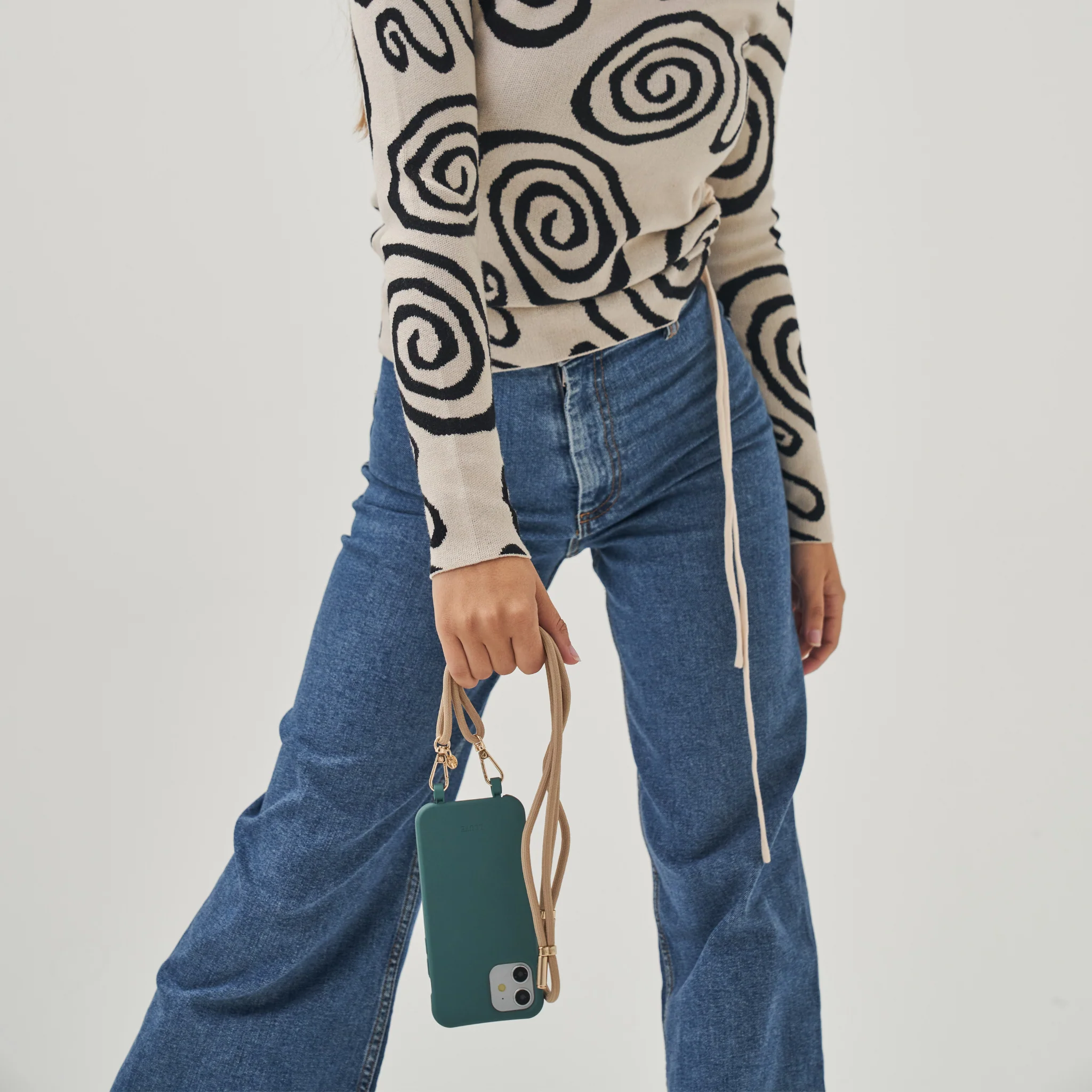 Bisque Beige Crossbody Phone Strap - Image 11