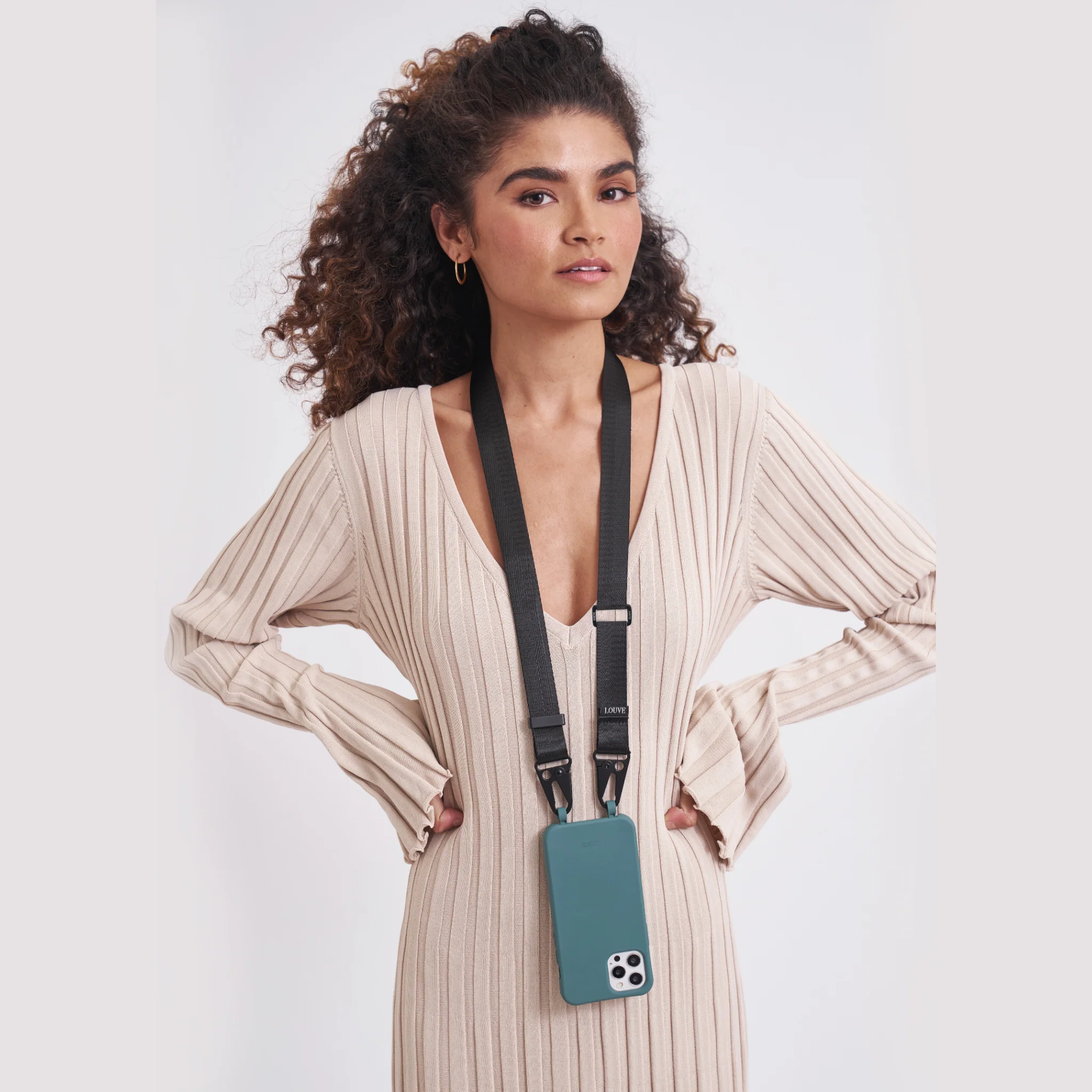 Midnight Sky Black Crossbody Phone Lanyard - Image 12