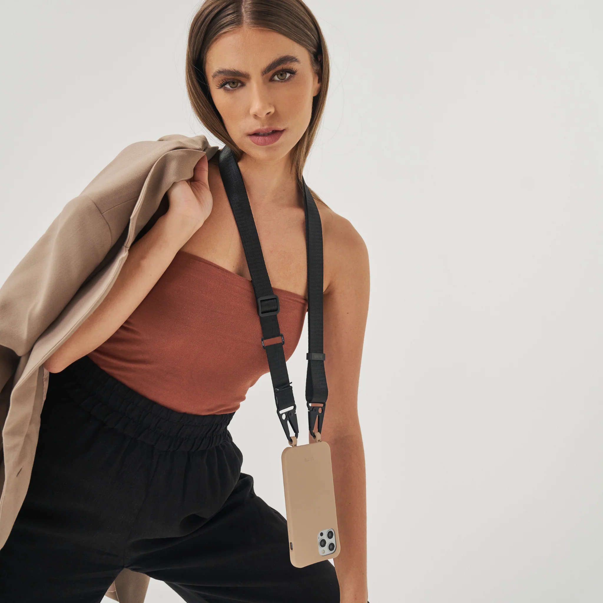 Midnight Sky Black Crossbody Phone Lanyard - Image 14