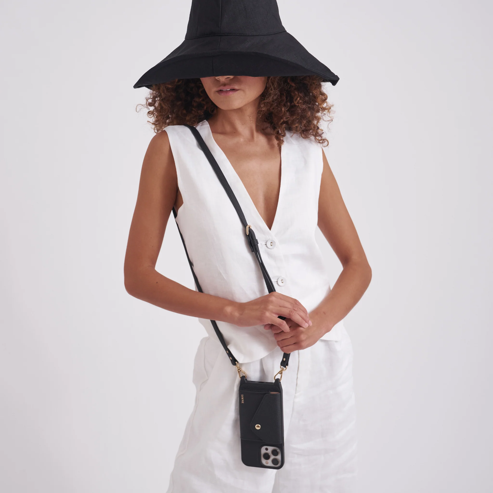 Zoe Leather Phone Case Wallet & Crossbody Strap - Image 11