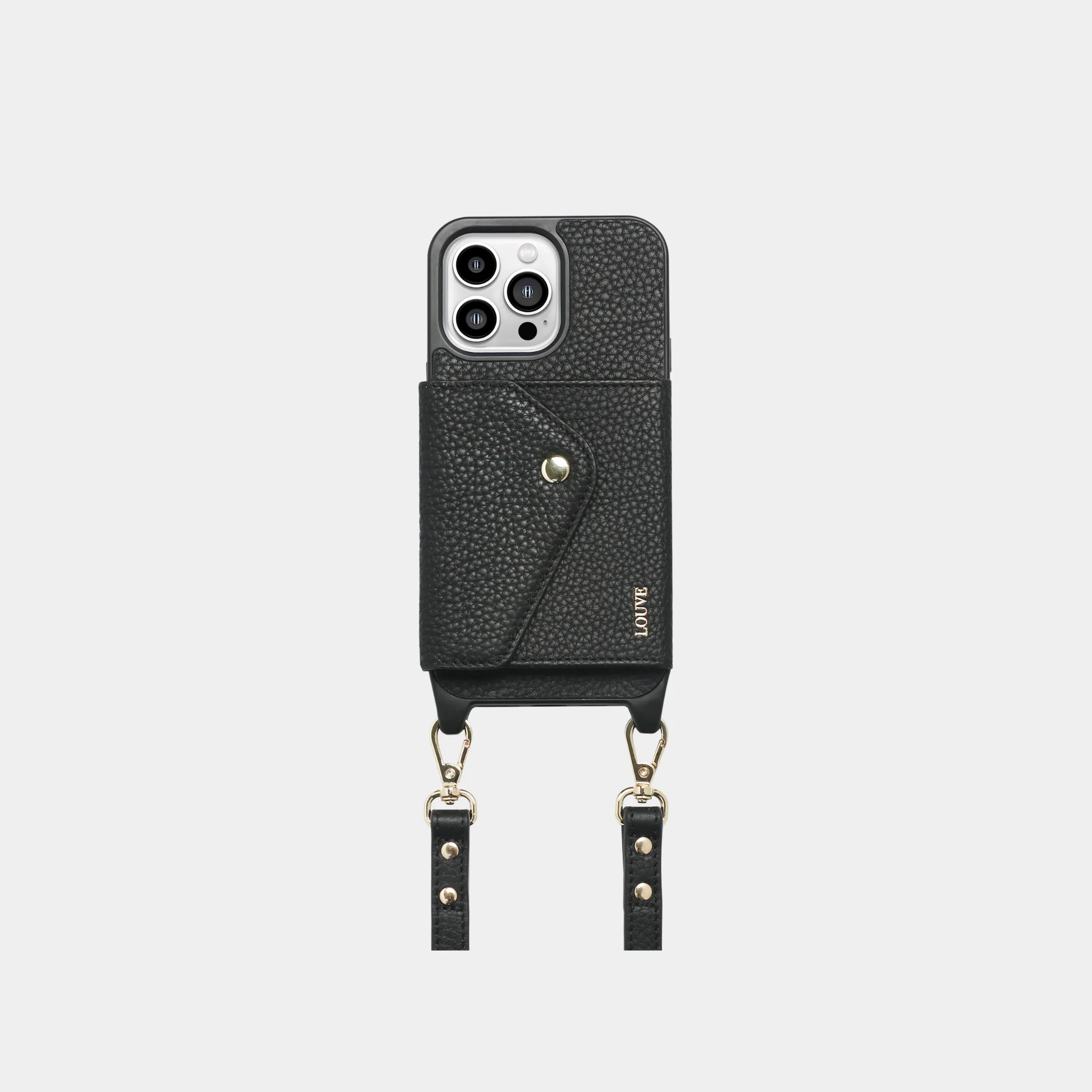 Zoe Leather Phone Case Wallet & Crossbody Strap - Image 9