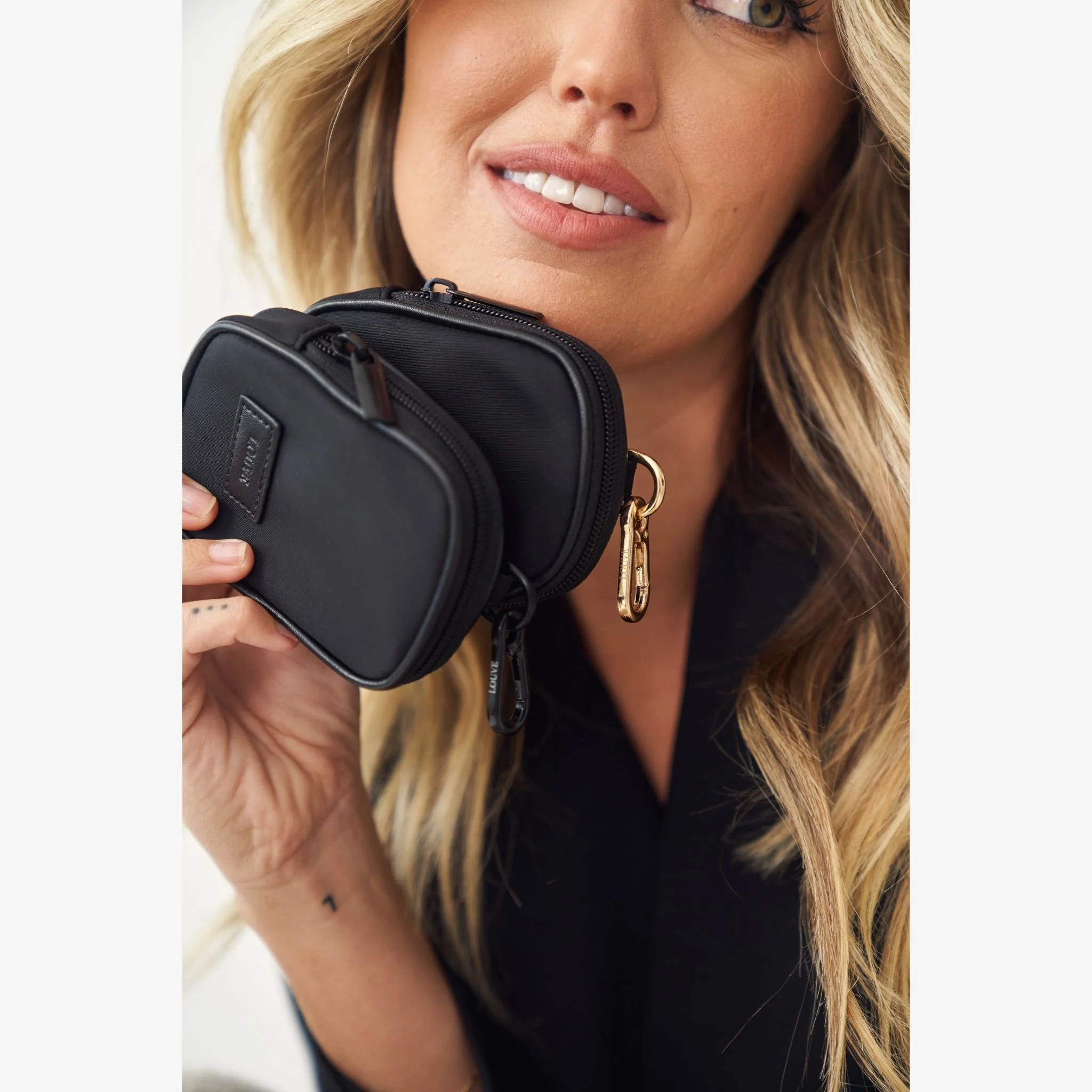 Recycled Nylon Mini Bag | Black - Image 11