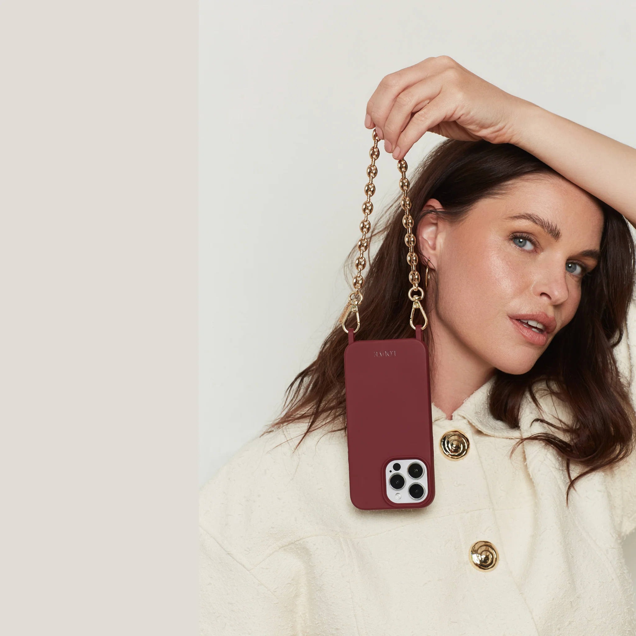 Burgundy Red Phone Case - Image 3