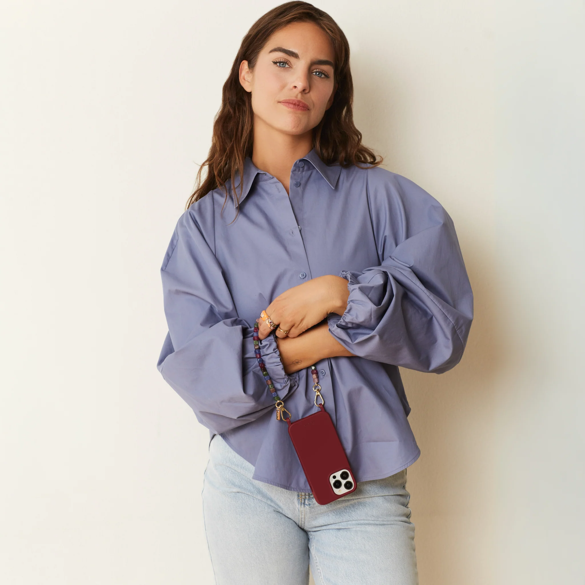 Burgundy Red Phone Case - Image 9