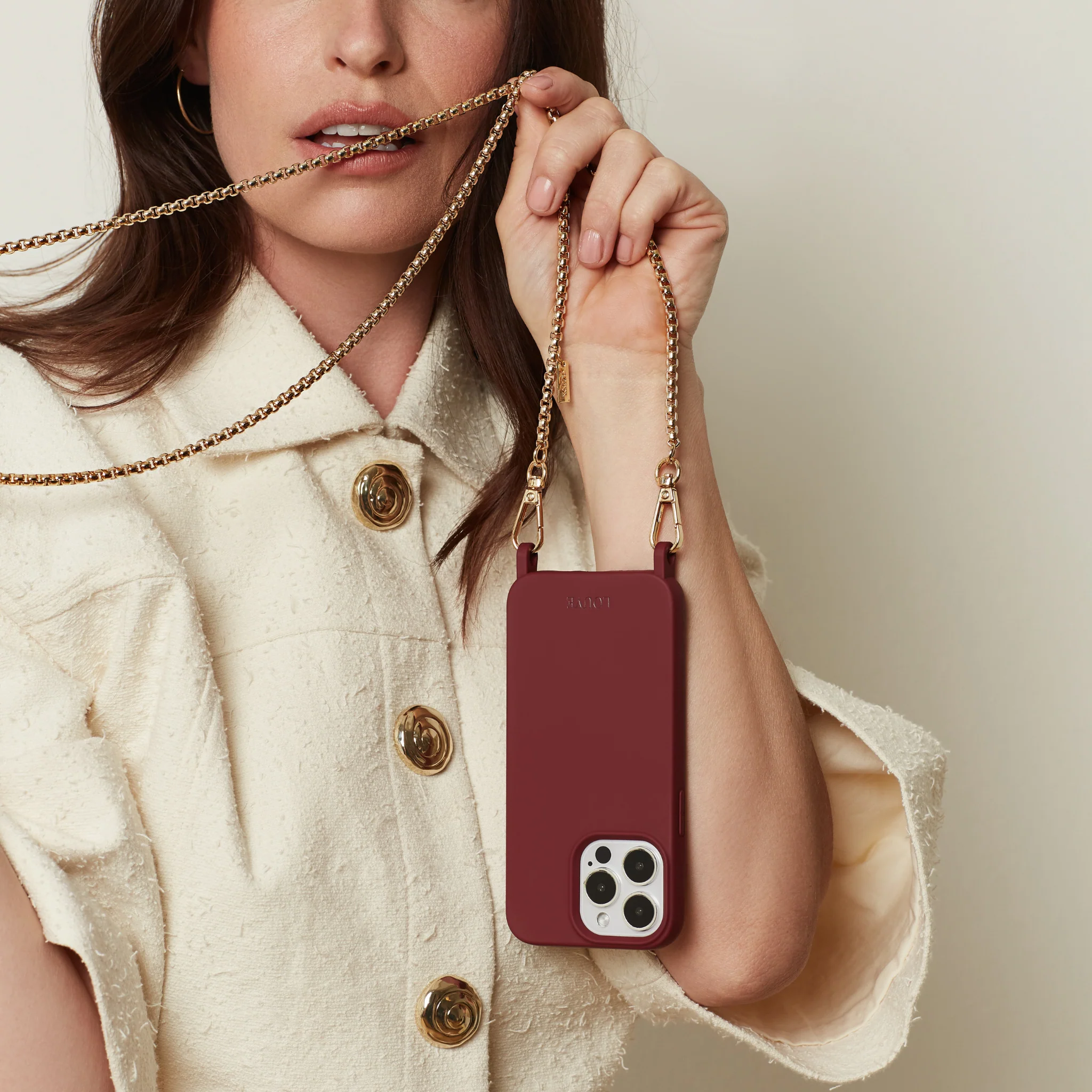 Burgundy Red Phone Case - Image 4