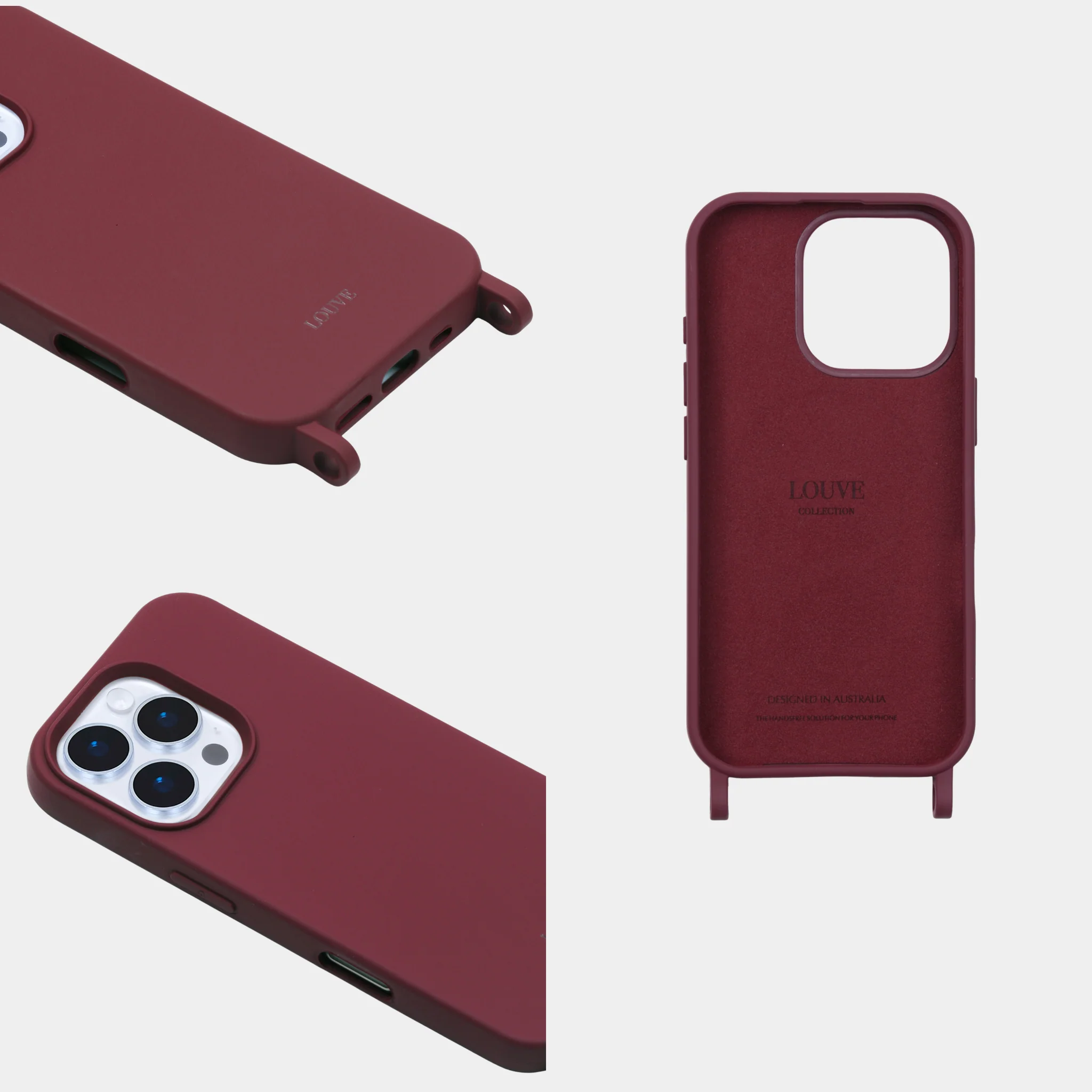 Burgundy Red Phone Case - Image 6