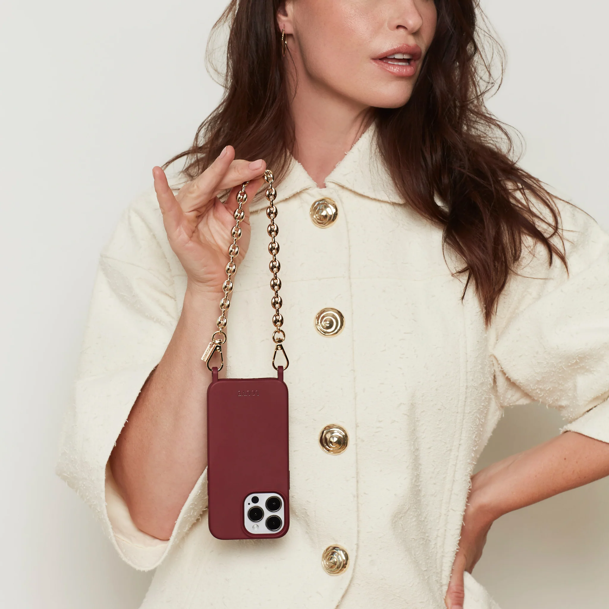 Burgundy Red Phone Case - Image 13