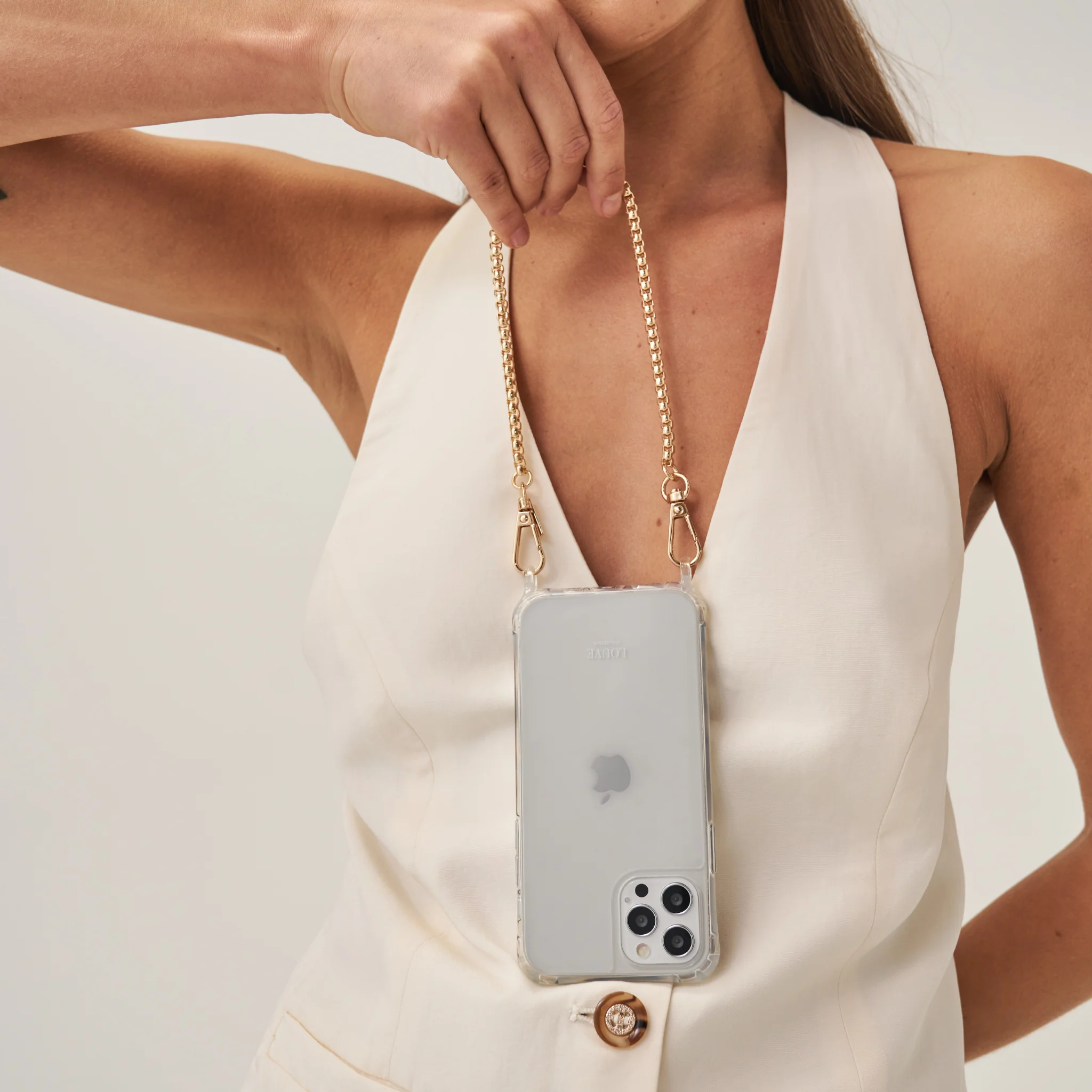 Classic Clear Crossbody Phone Case - Image 3