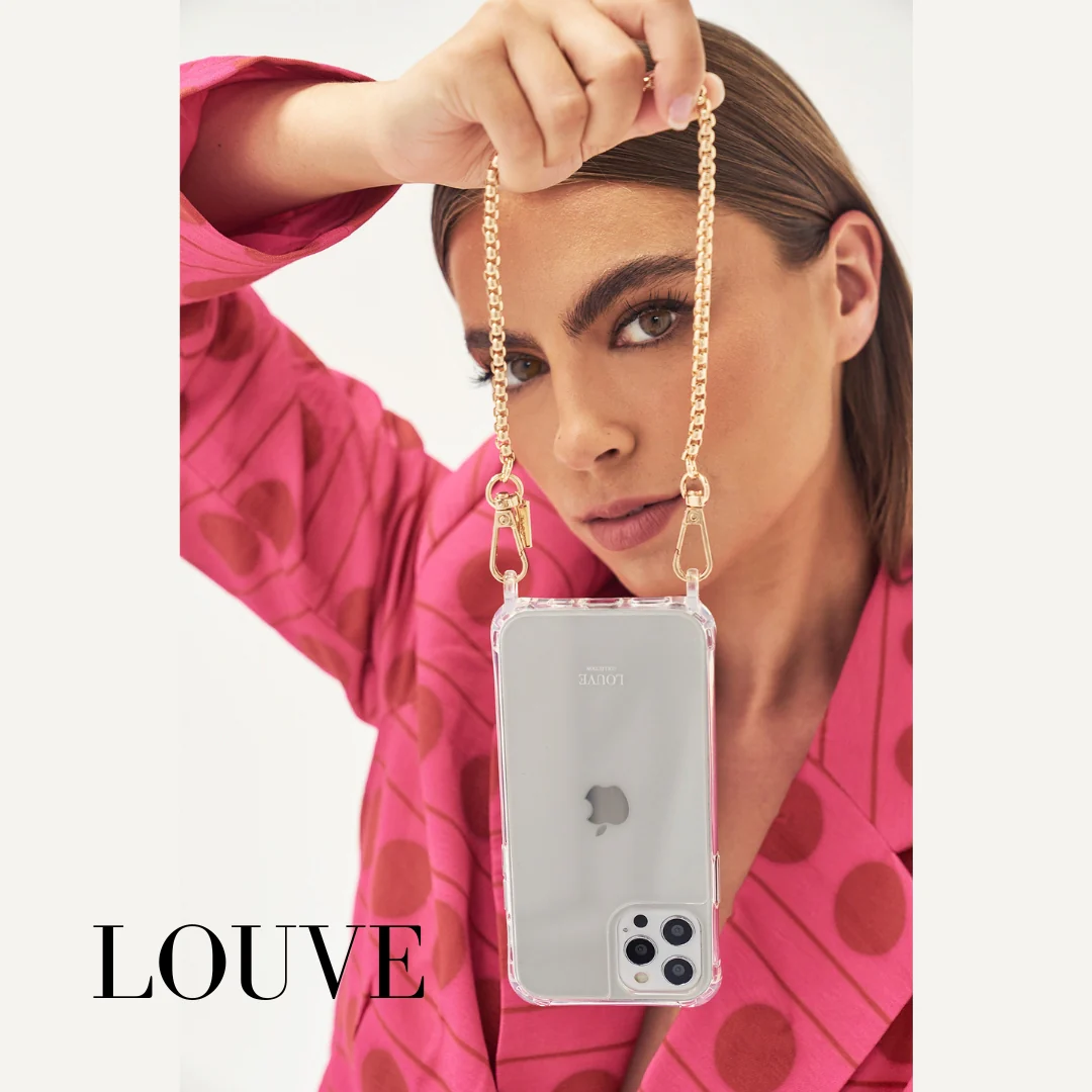 Clear Phone Case + Gaia Wristlet + Pearl Chain + Bisque Beige Strap - Image 6