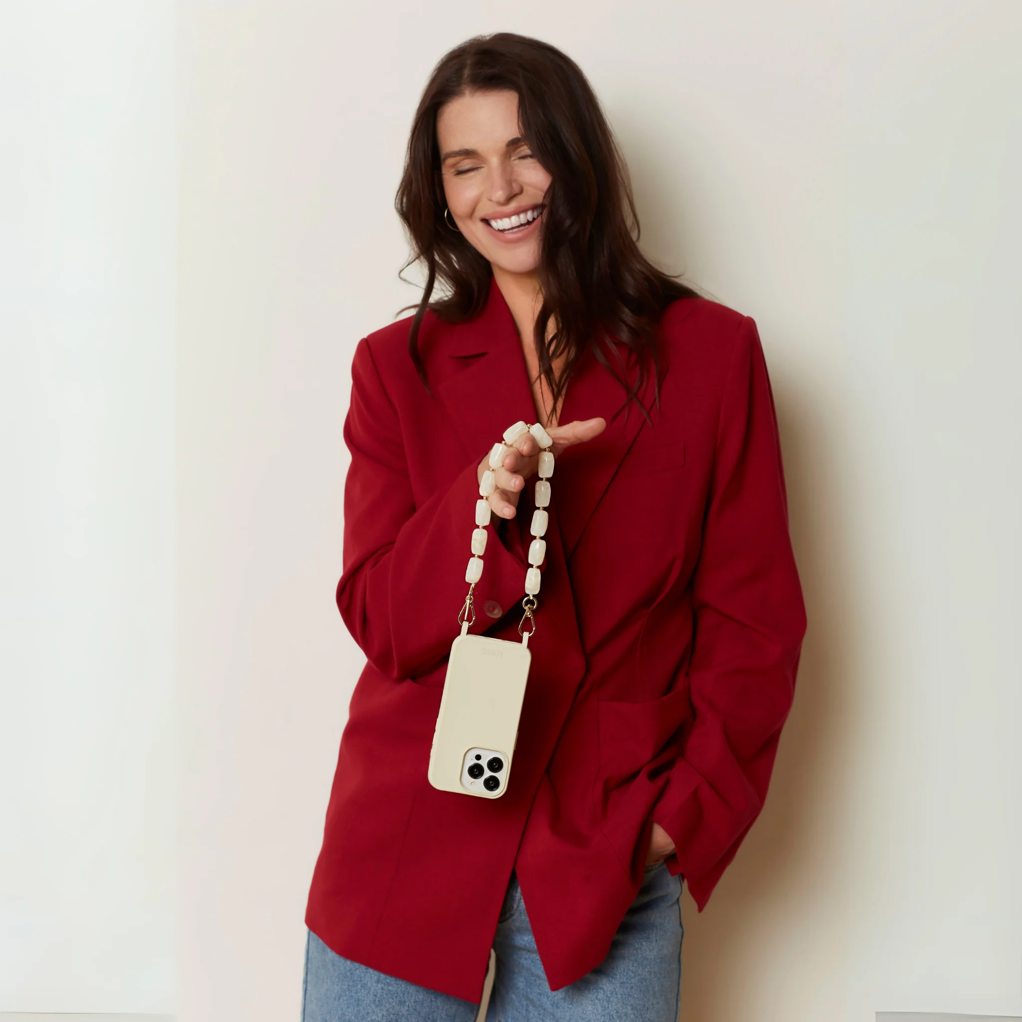 Coconut Off-White Crossbody Phone Case - Image 17