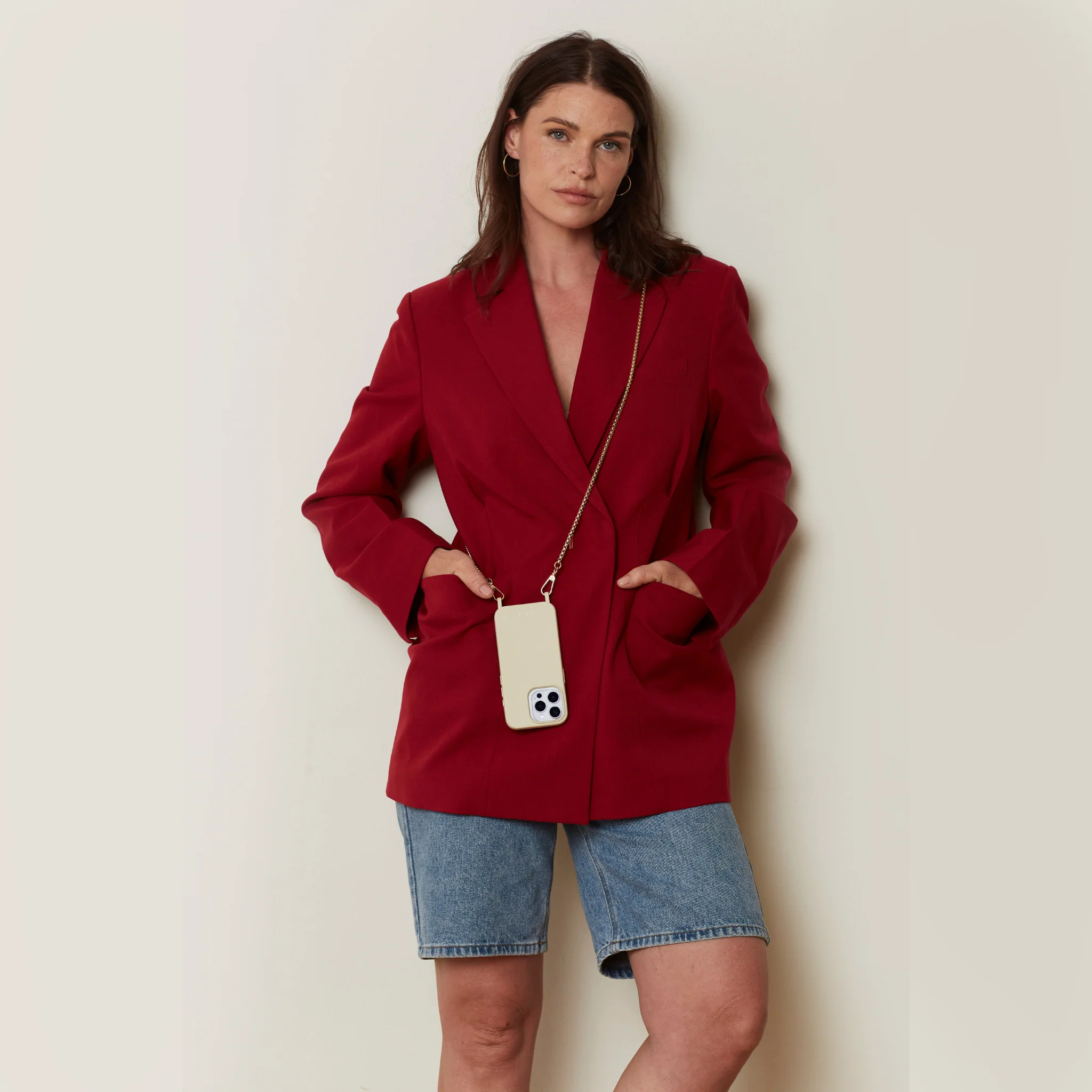 Ava Silver-Plated Crossbody Phone Chain - Image 16