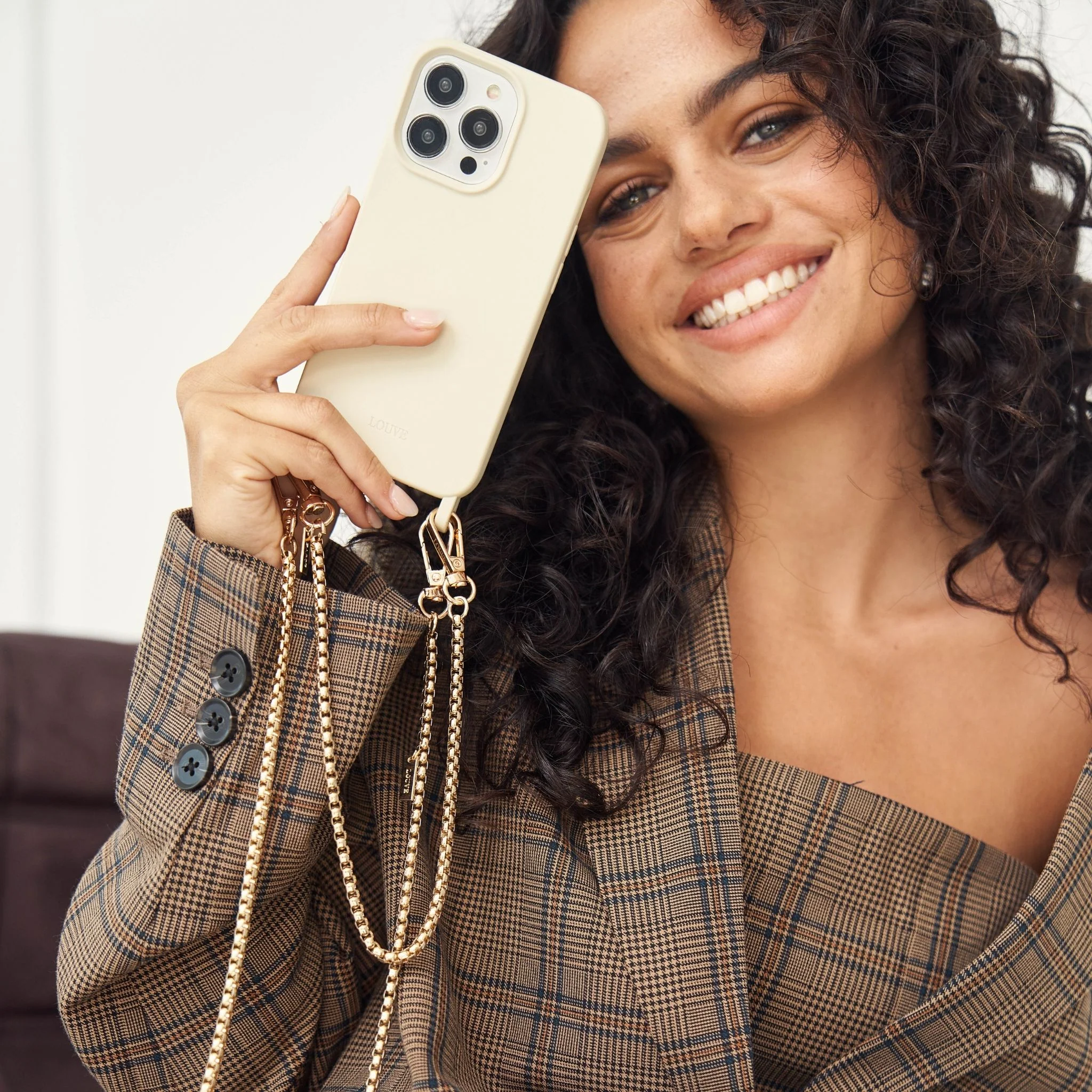 Coconut Off-White Crossbody Phone Case - Image 11