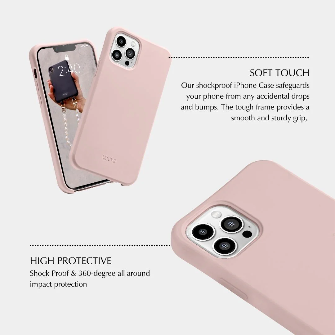 Dusty Pink Phone Case + Ava Chain - Image 4