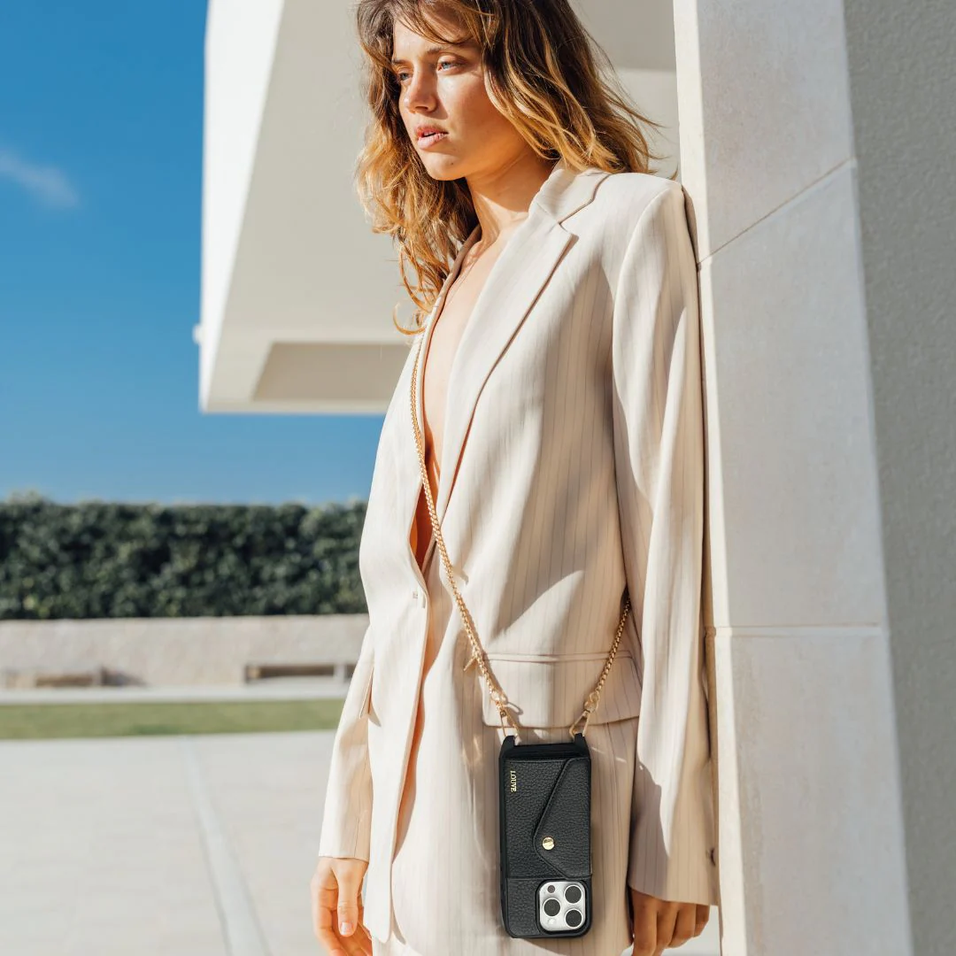 Gaia Gold-Plated Crossbody Phone Chain - Image 13