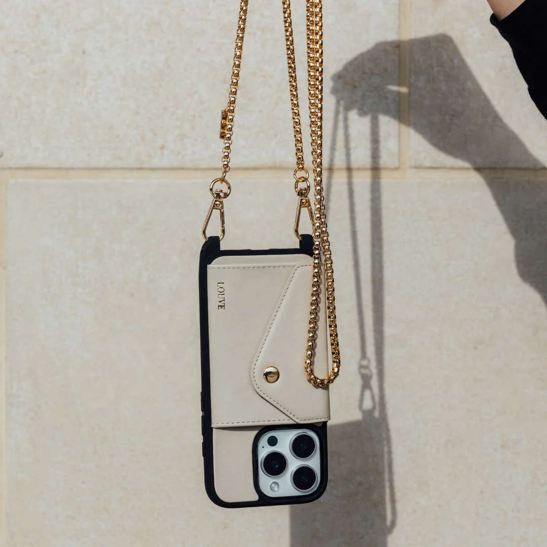 Gaia Gold-Plated Crossbody Phone Chain - Image 14