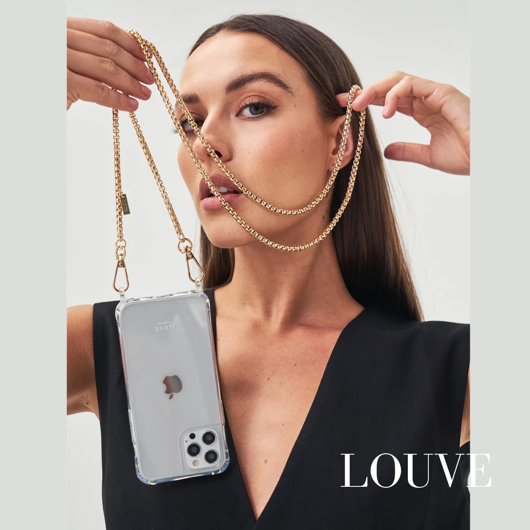 Gaia Gold-Plated Crossbody Phone Chain - Image 7