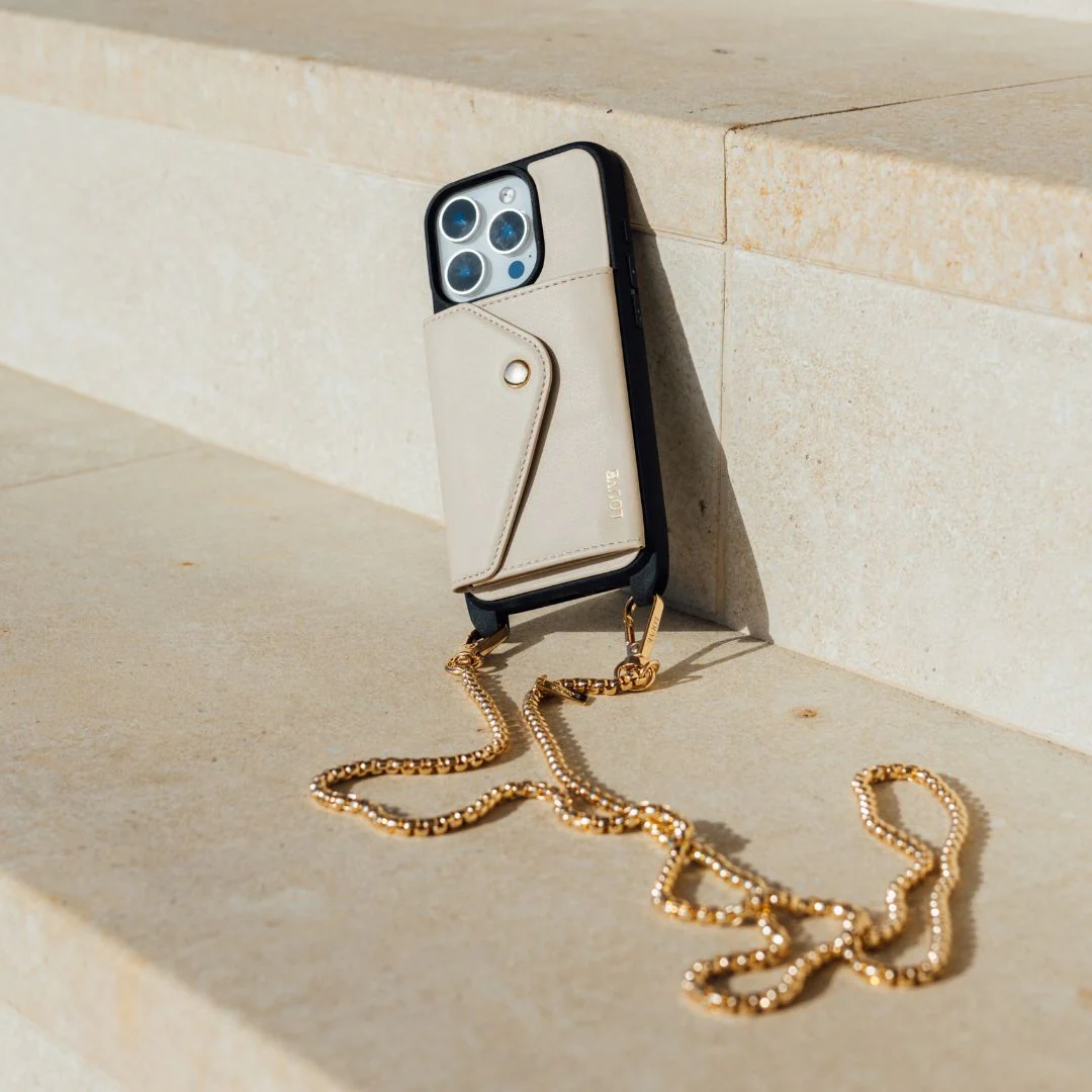 Gaia Gold-Plated Crossbody Phone Chain - Image 8