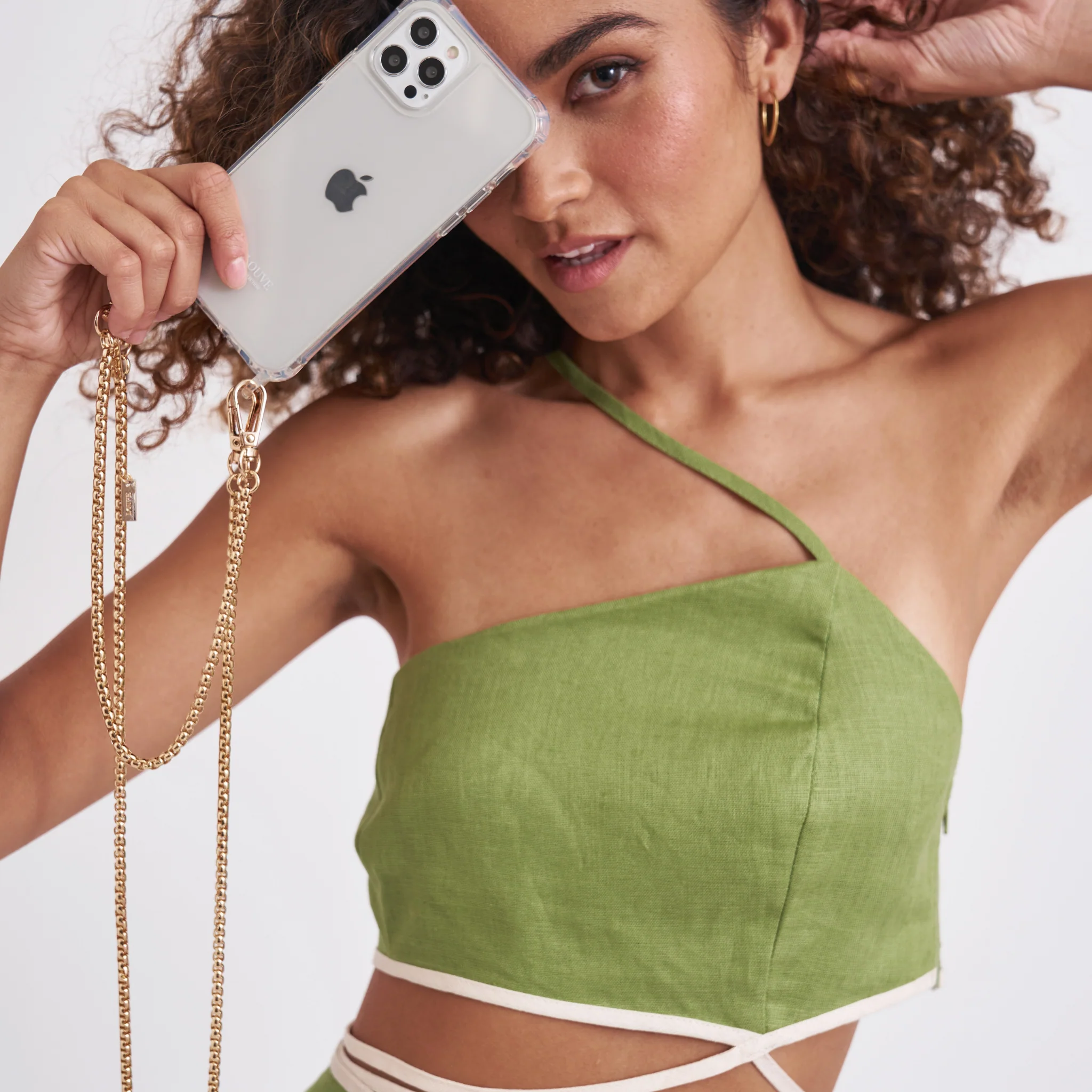 Gaia Gold-Plated Phone Wristlet - Image 37