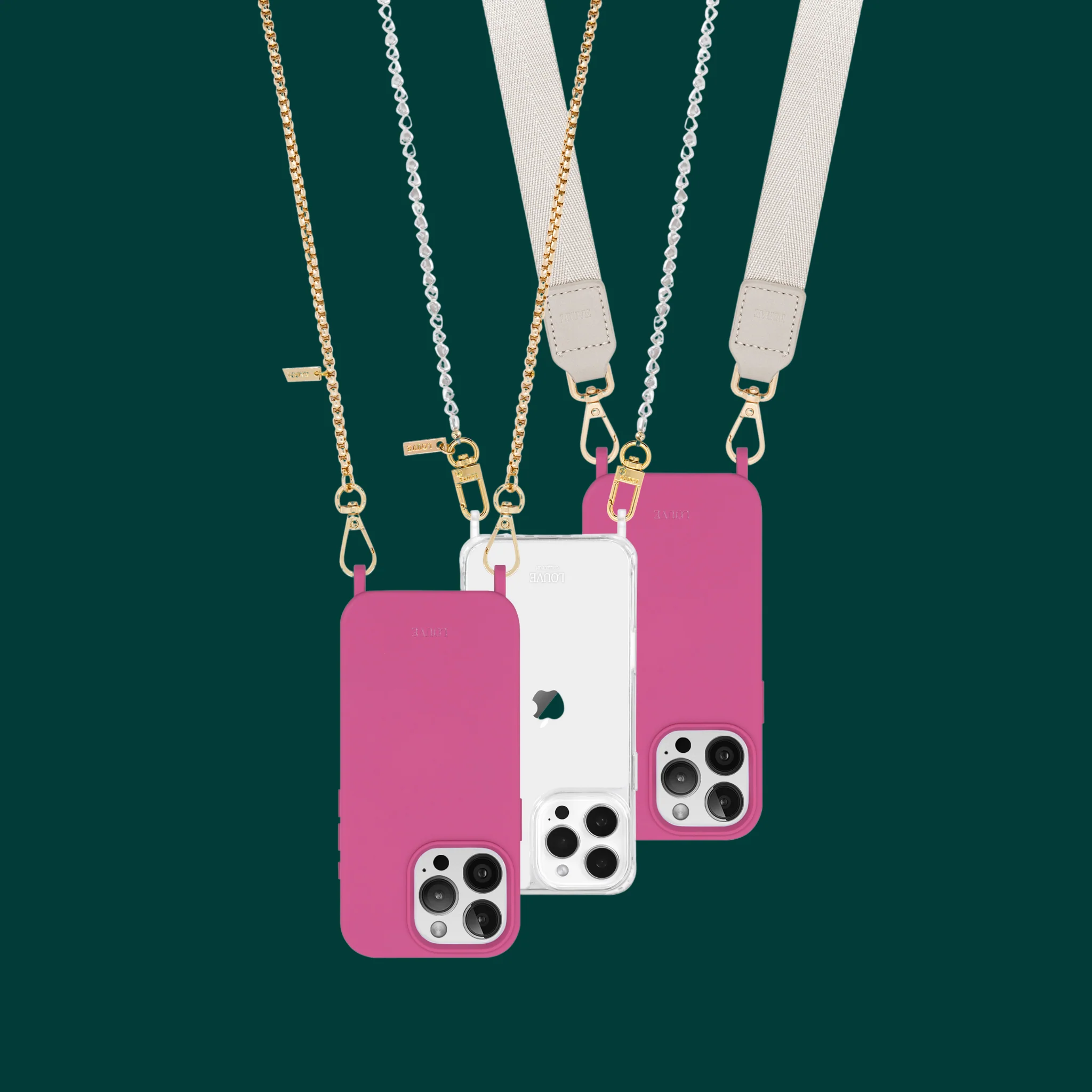 Hot Pink Crossbody Phone Case - Image 13