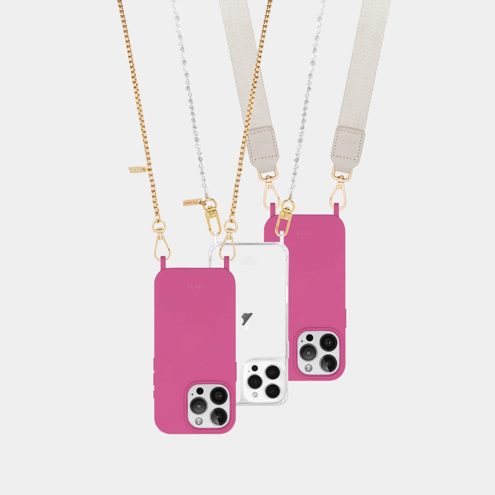 Hot Pink Crossbody Phone Case - Image 14