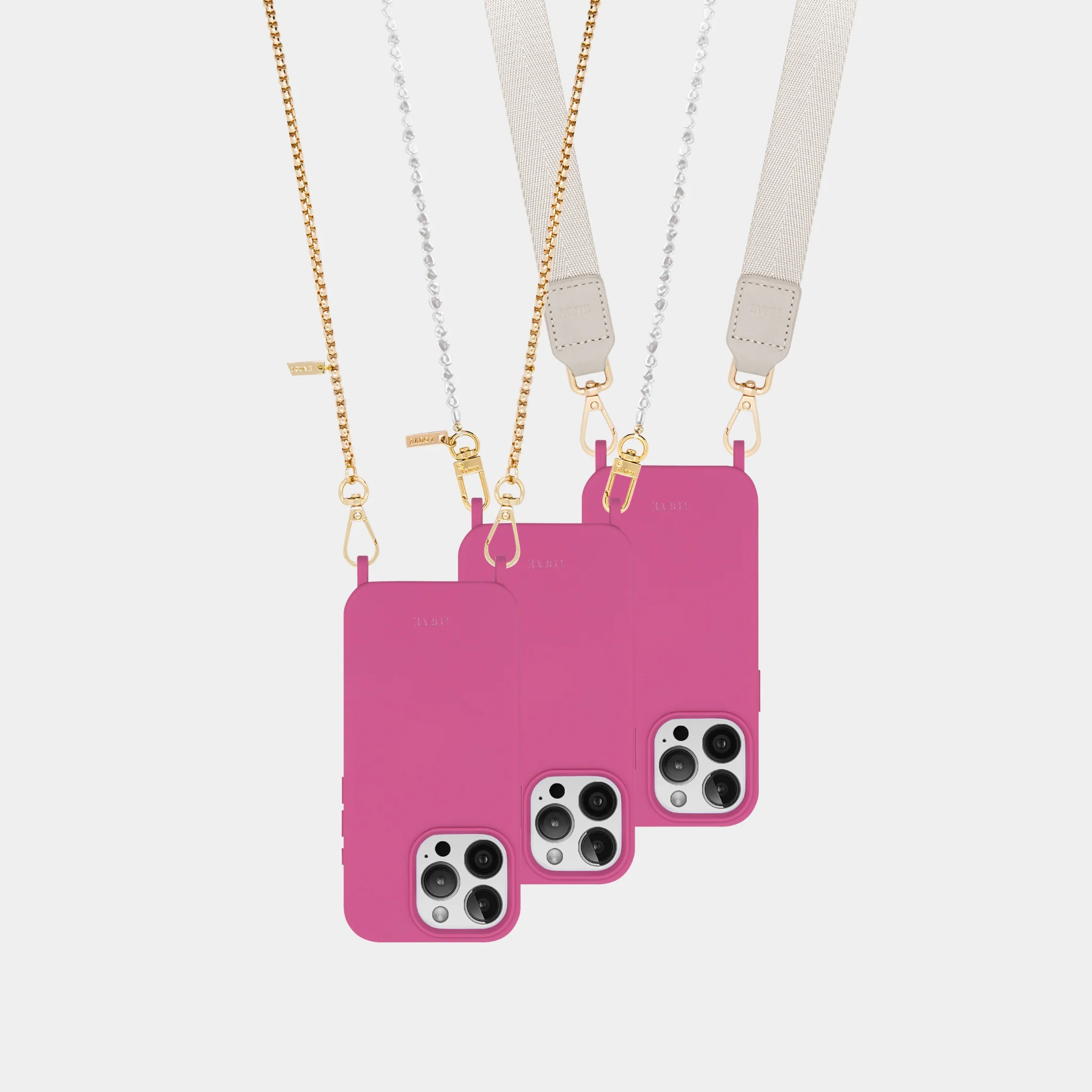 Hot Pink Crossbody Phone Case - Image 9