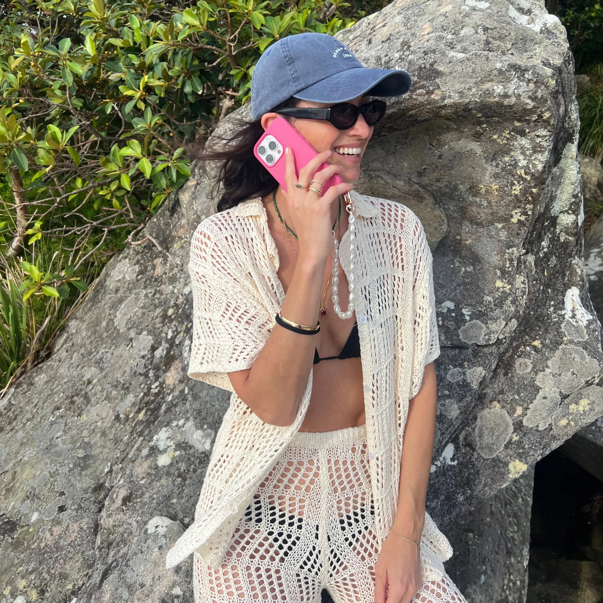 Hot Pink Crossbody Phone Case - Image 6