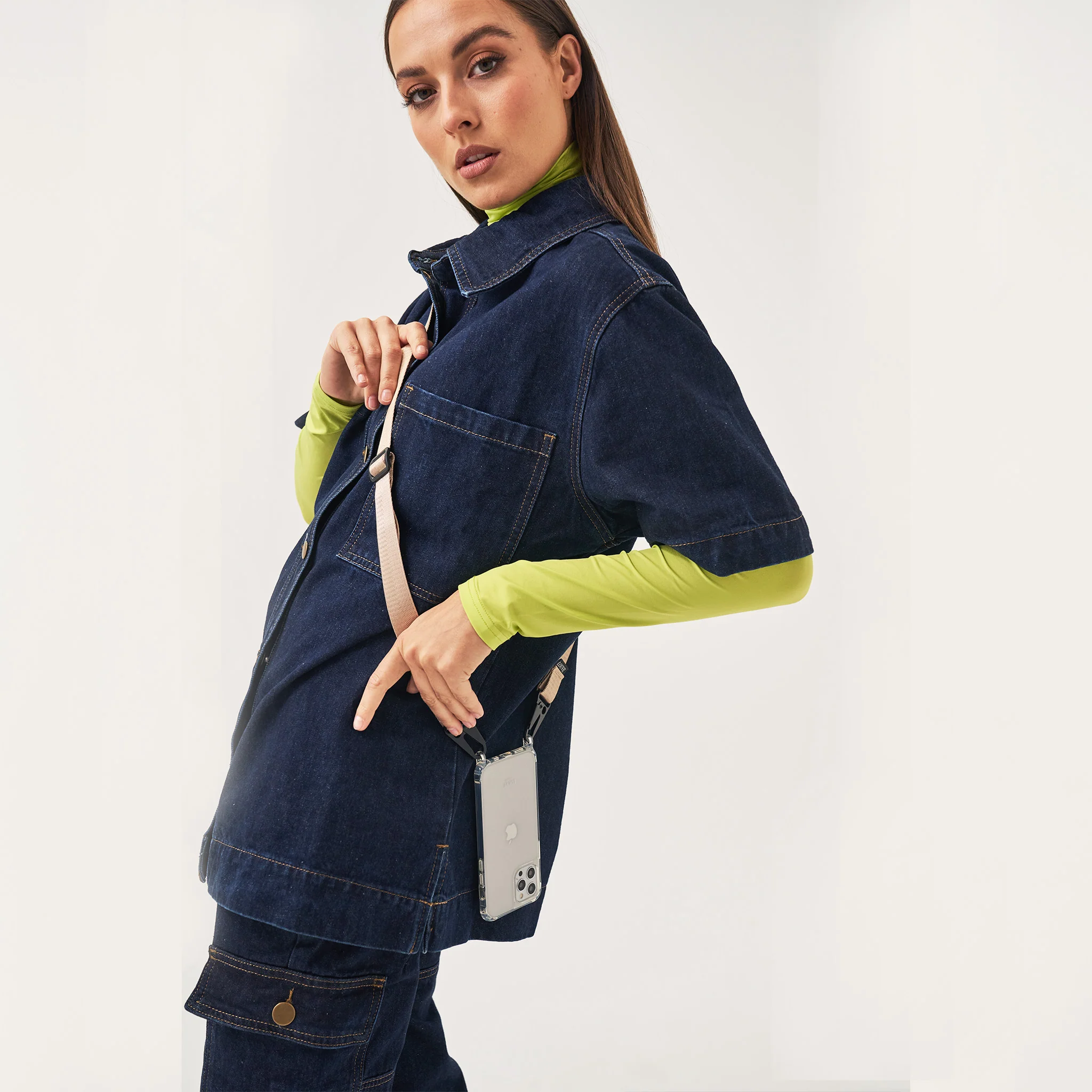 Latte Love Nude Crossbody Phone Lanyard - Image 11