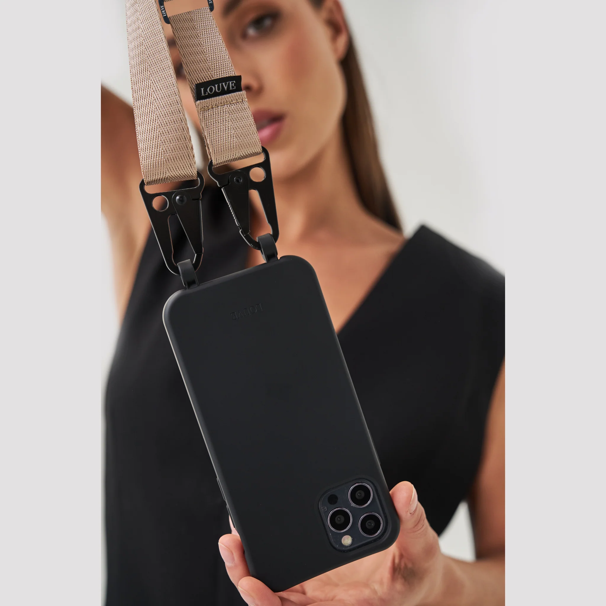 Latte Love Nude Crossbody Phone Lanyard - Image 7