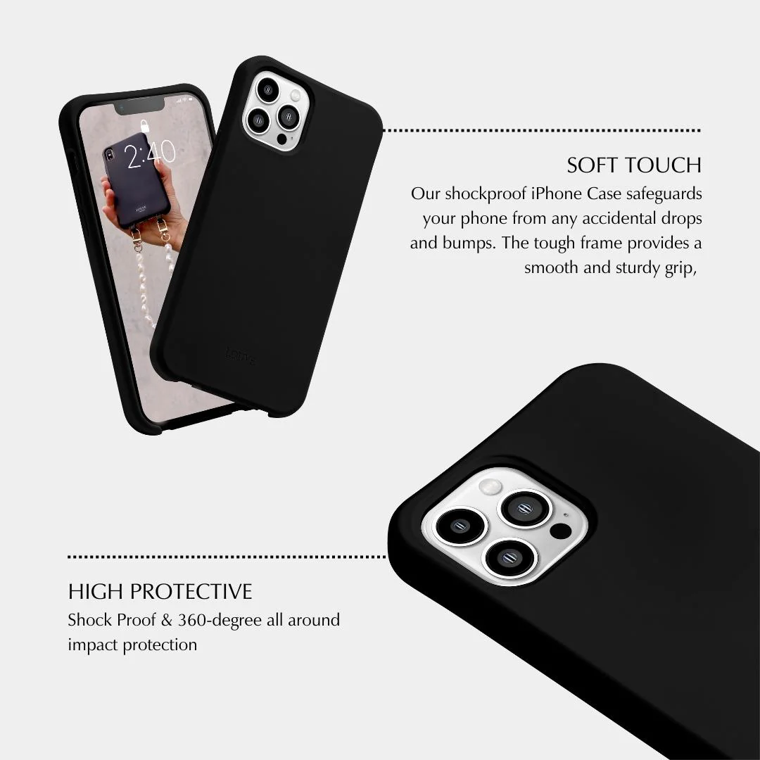 Black Phone Case + Gaia Gold-Plated Chain - Image 10