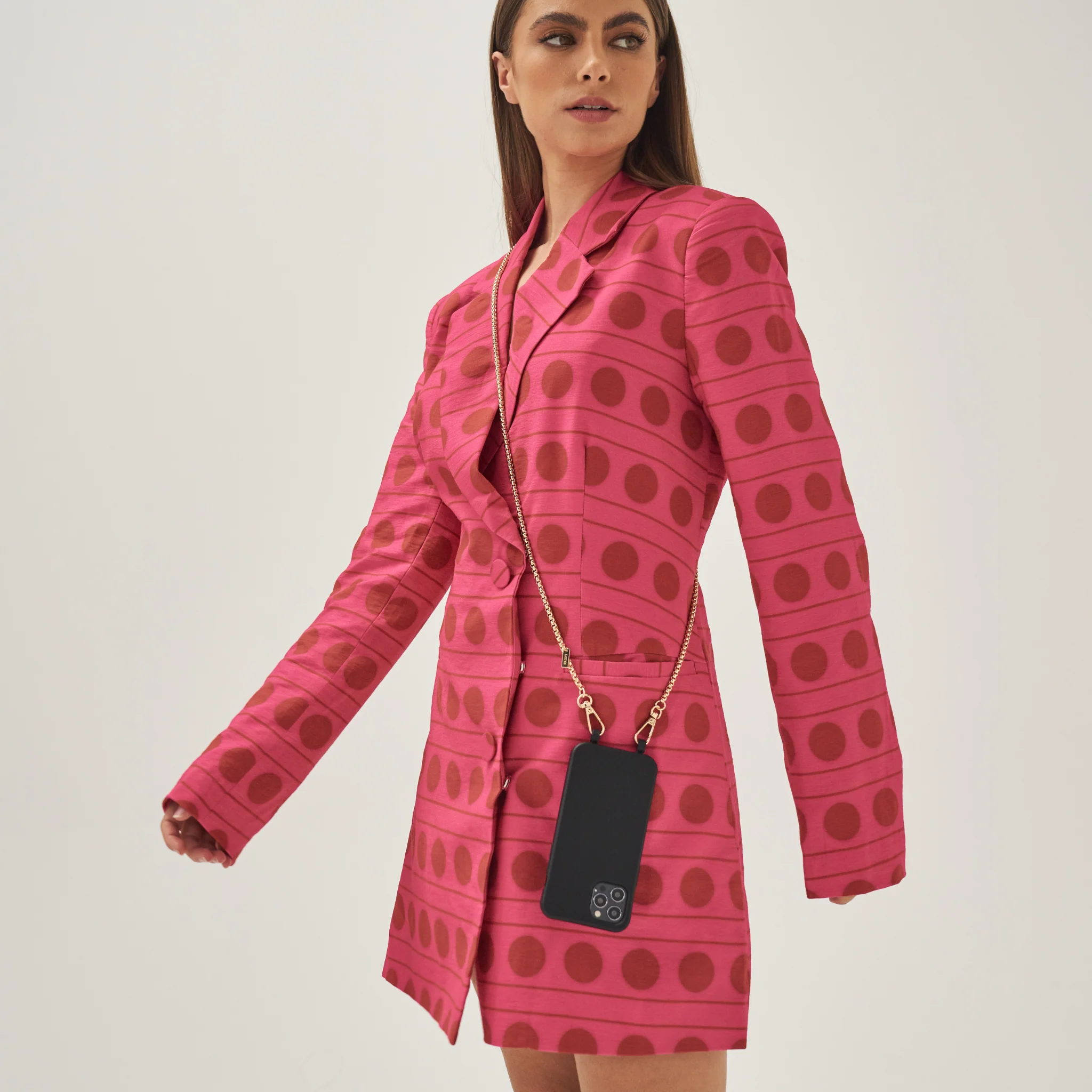 Black Phone Case + Gaia Gold-Plated Chain - Image 25