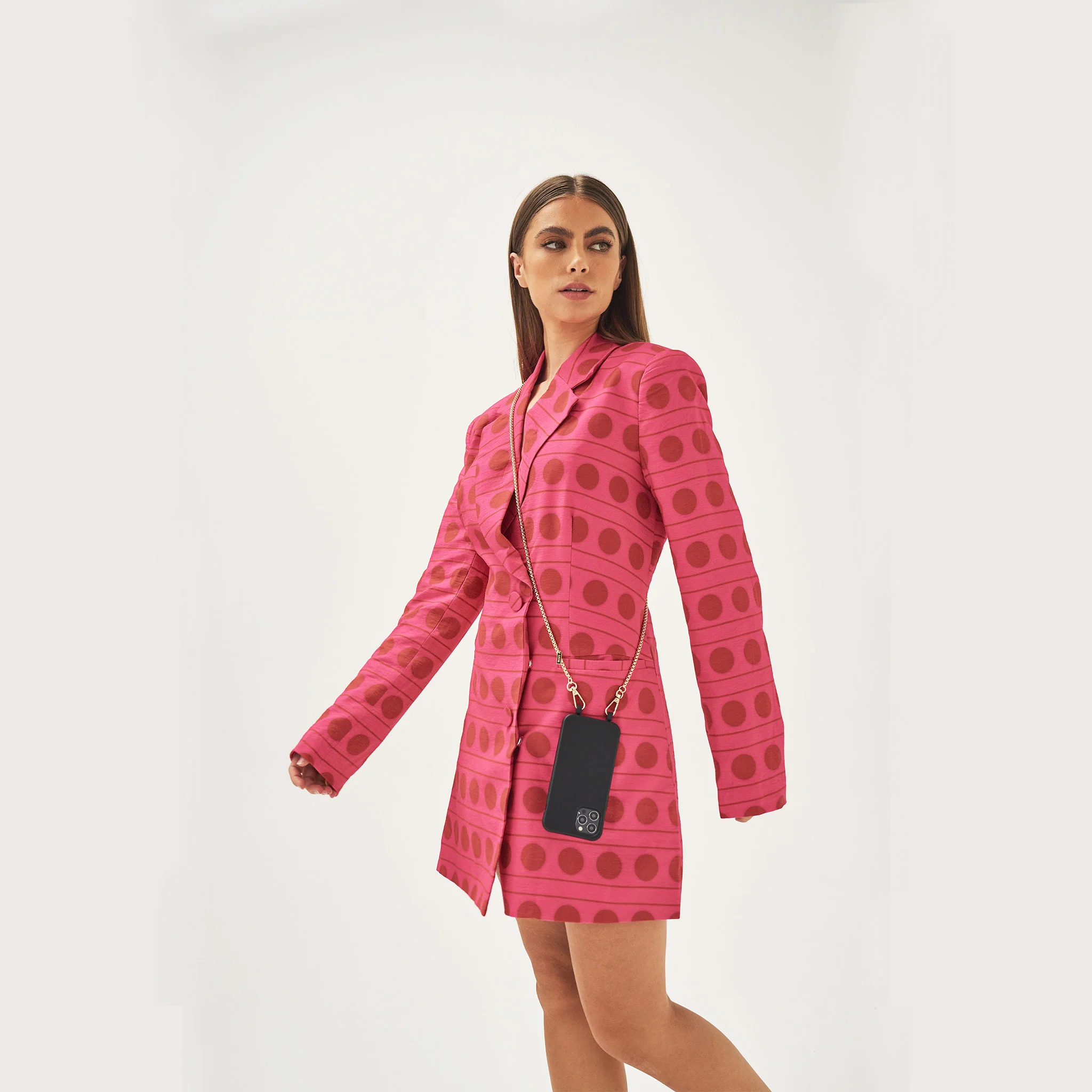 Black Phone Case + Gaia Gold-Plated Chain - Image 5