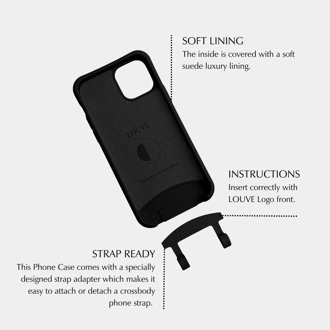 Black Phone Case + Gaia Gold-Plated Chain - Image 8