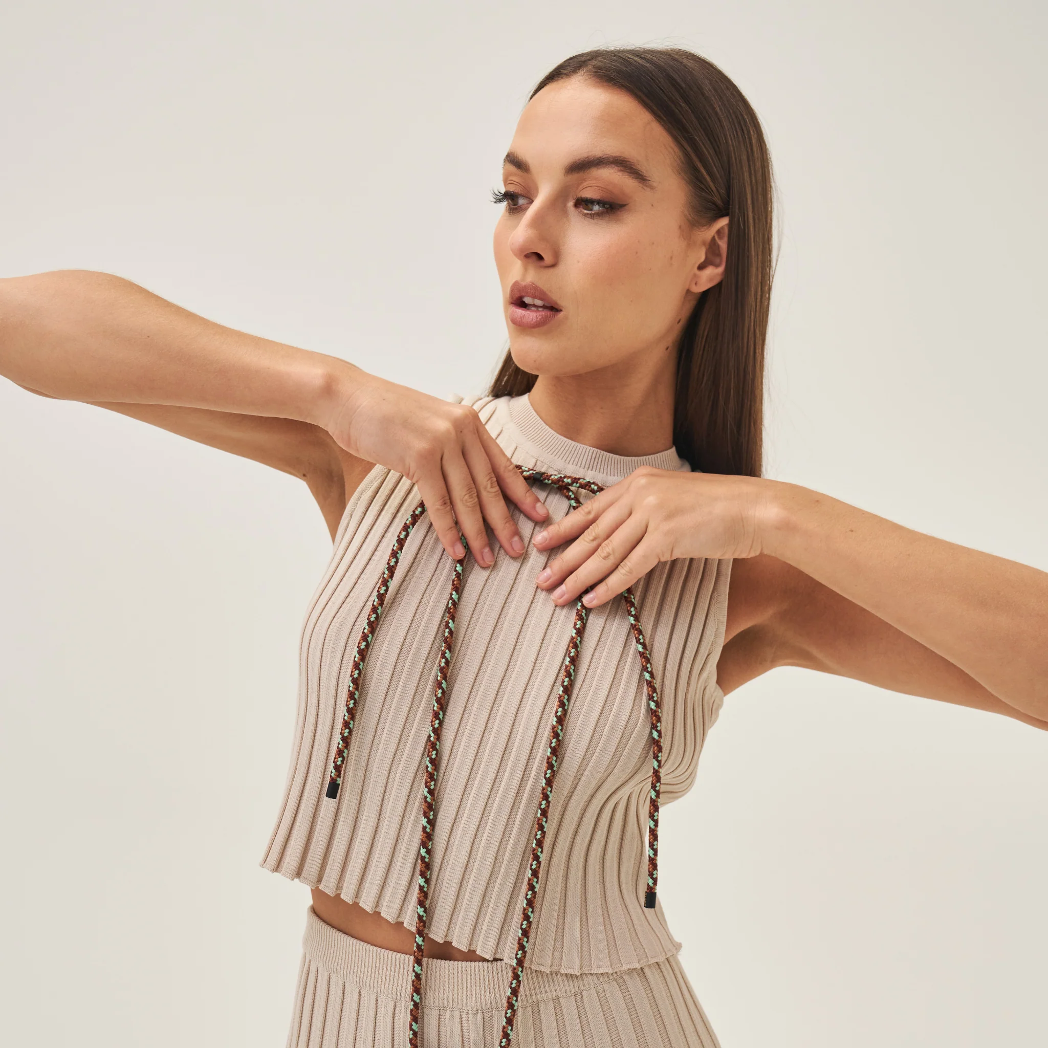 Marrakesh Flair Brown Crossbody Phone Strap - Image 4