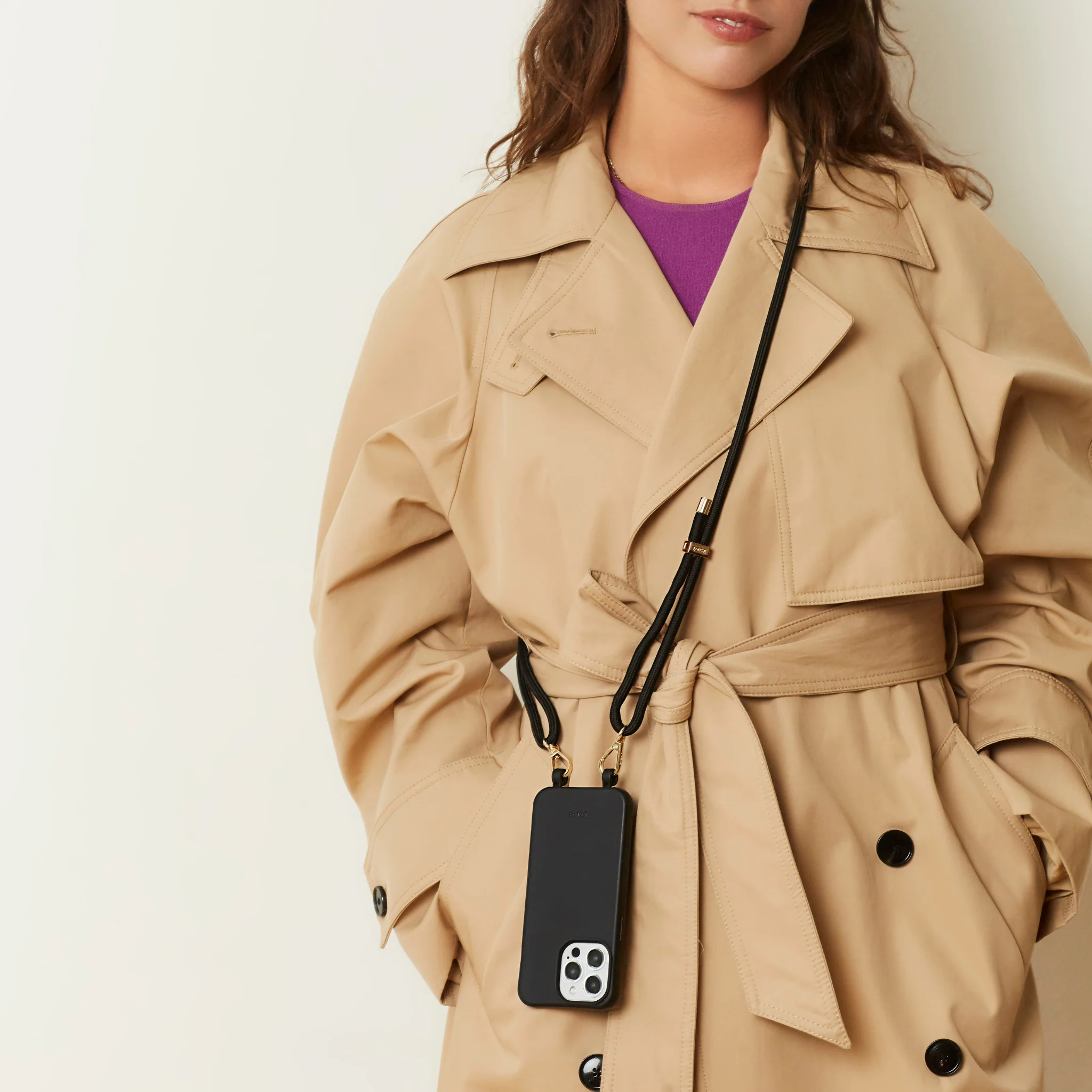 Mystique Black Crossbody Phone Strap - Image 12