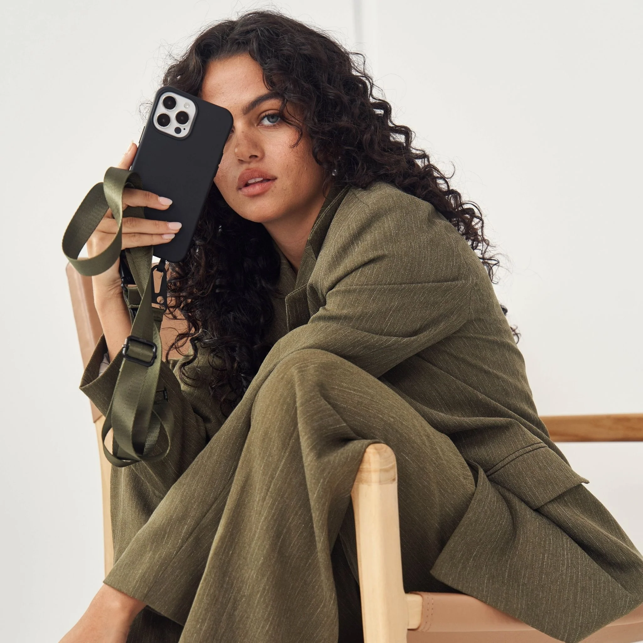 Olive Green Crossbody Phone Lanyard - Image 34