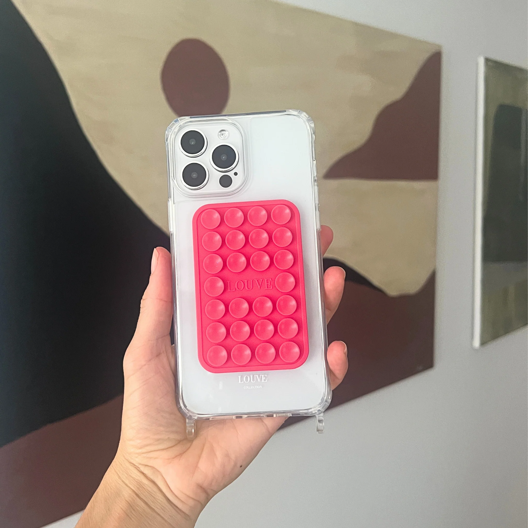 Suction Plate Phone Mount | Hot Pink - Image 6