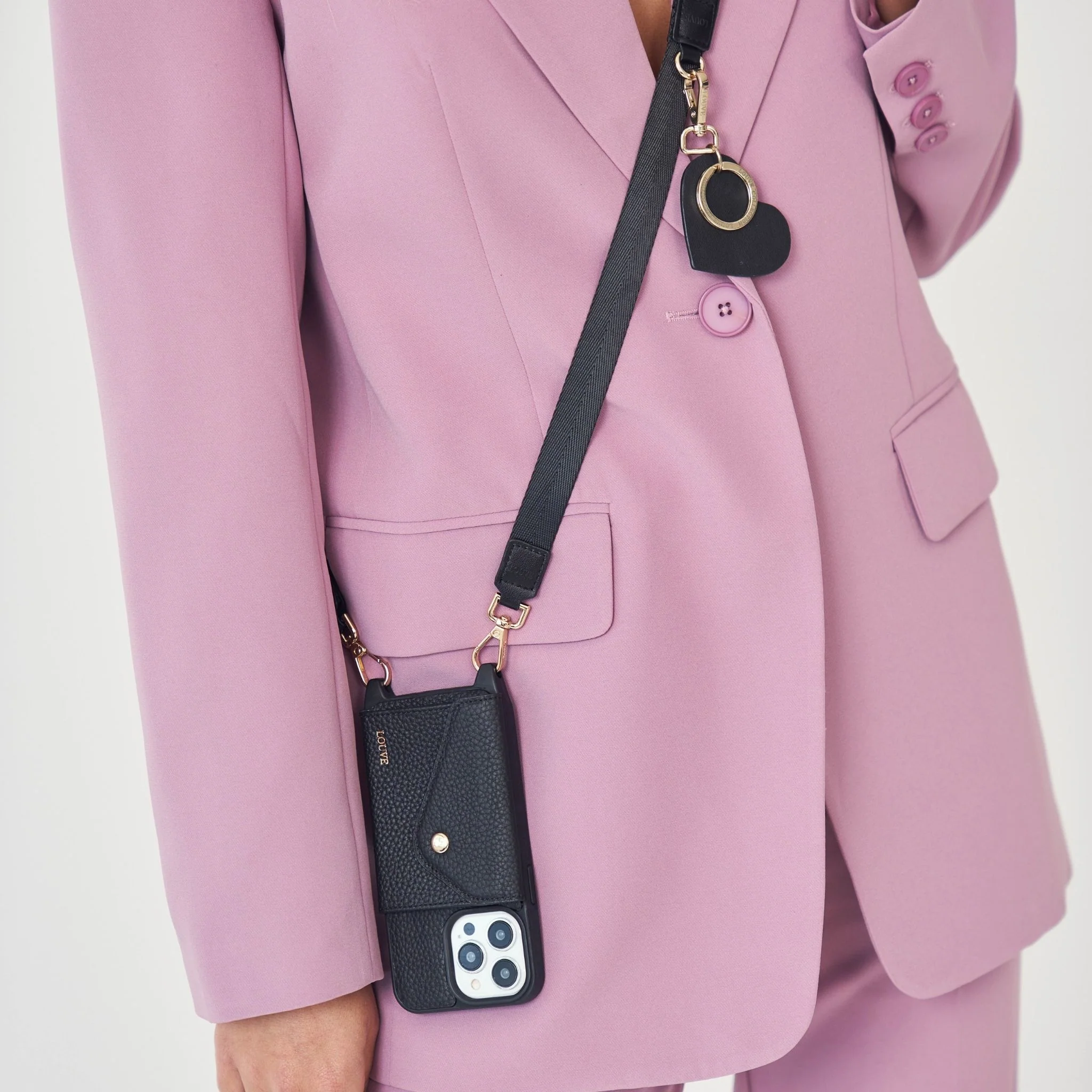 Key Chain | Black Leather Heart - Image 5