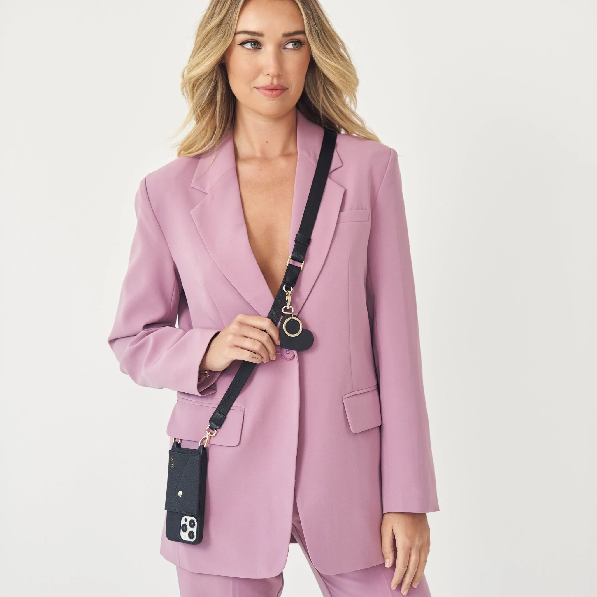 Key Chain | Black Leather Heart - Image 3